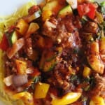 Spaghetti Squash and Meat Sauce