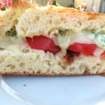 caprese and pest sandwich 019
