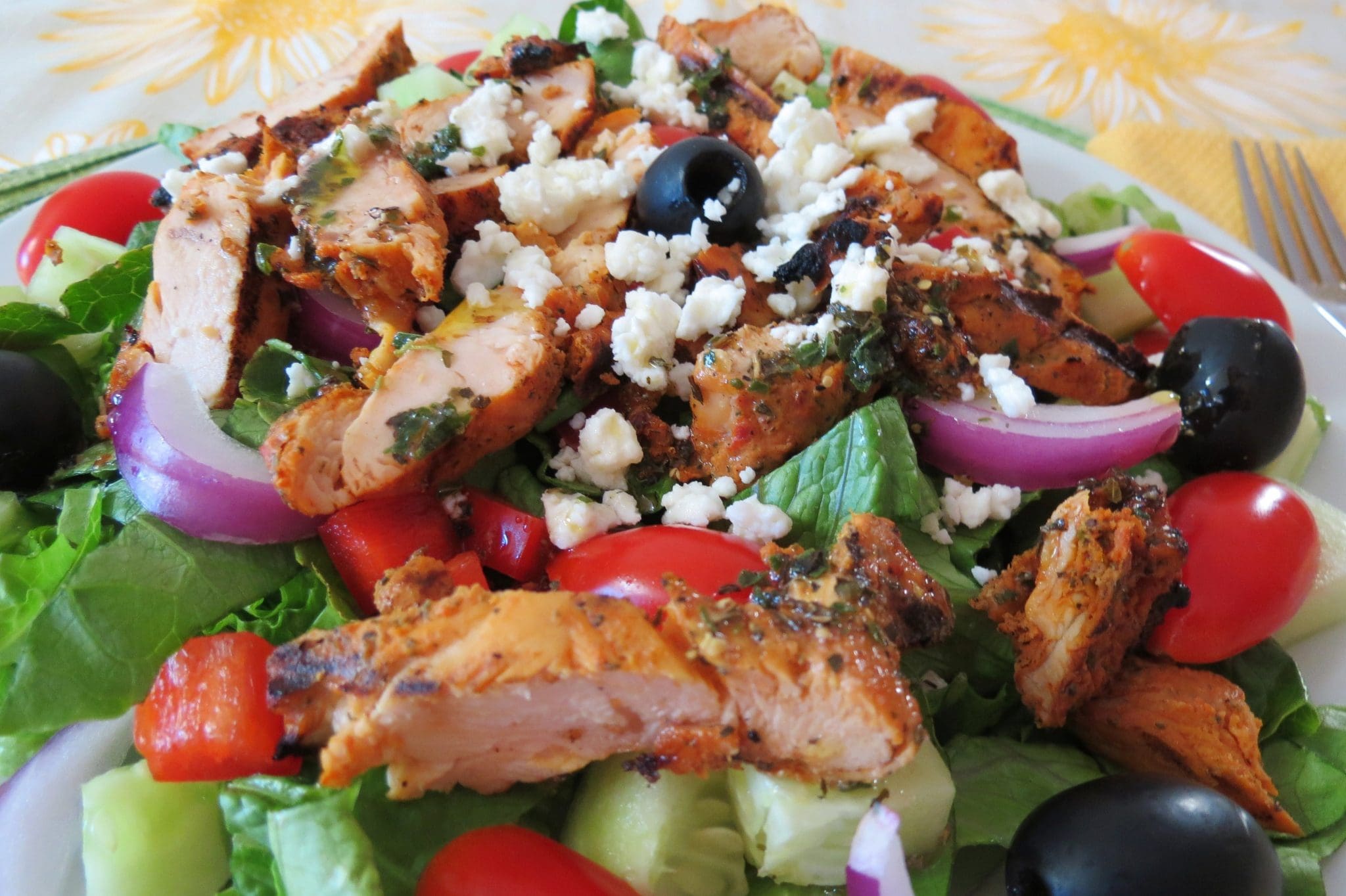 subway double chicken chopped salad calories