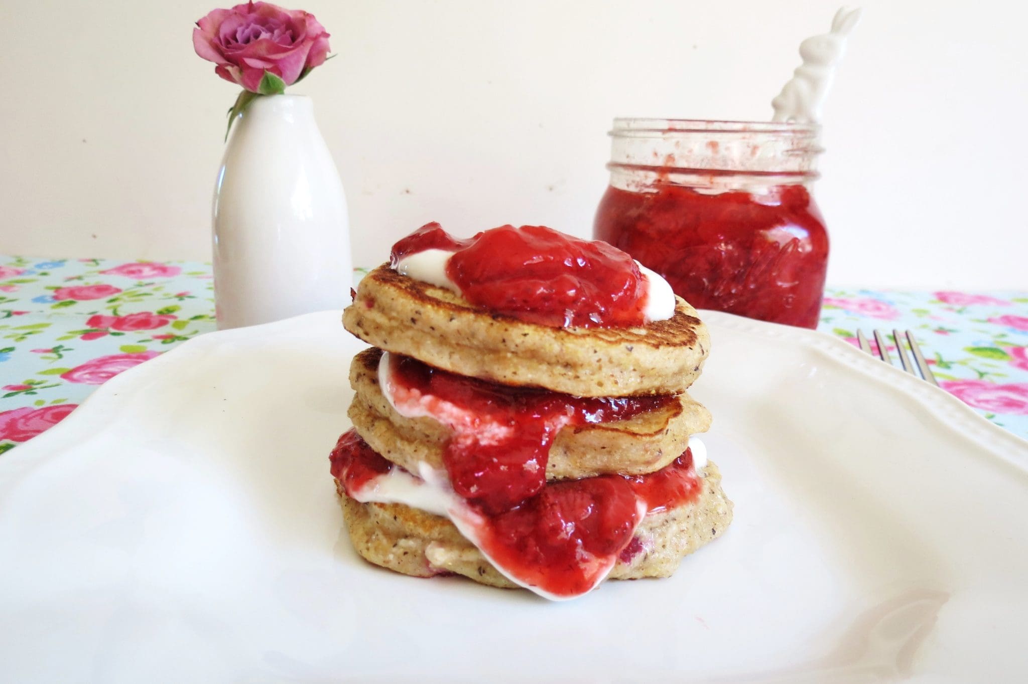 pancakes yogurt chock  sweet, pancake to make with light healthy   from greek and scratch healthy made how and