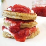 Strawberry Coconut Pancakes