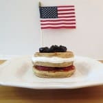 brussels sprouts, pork, caramel, pancakes, blueberry qjam 116