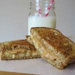 Peanut Butter, Banana and Honey Grilled Sandwich
