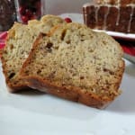 Eggnog Banana Bread with Boozy Rum Glaze
