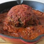 Giant meatball with Ricotta Cheese 004