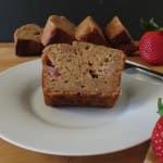 peanut butter, banana and strawberry bread