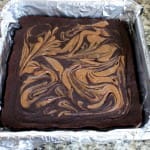 Black Bean Brownies with Peanut Butter Swirl