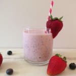 Berry Oatmeal Breakfast Smoothie