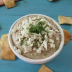 Garlicky Feta White Bean Hummus