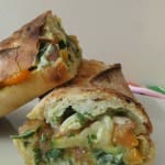 Lemon Pesto Zucchini Hot Sandwich