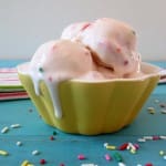 Strawberry Banana with Sprinkles Frozen Yogurt