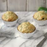 Banana Zucchini Chocolate Chip Muffins